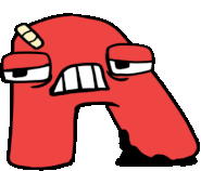 A from Alphabet Lore, seen in the background