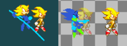 "Super Sonic Sprite WIPs (ThatGoofyGuy)"