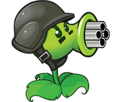 Main inspiration for Peashooter's Gatling Pea appearance