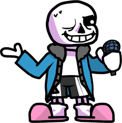 Playable Sans Undertale (Skin) [Friday Night Funkin'] [Mods]