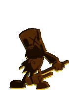 Piper getting hit by Boyfriend.