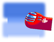 Danger's background with no clouds, rails, or speed effects.