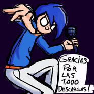 Drawing made for celebrating 1000 downloads!