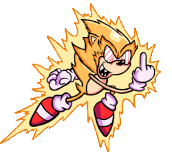 fleetway super sonic VS sonic.exe (SPRITE ANIMATION) on Make a GIF