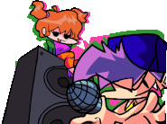 BF and GF as seen in the title screen.