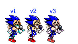 Majin Sonic - Concept Idle/Impatient Sprites by RetroReimagined on