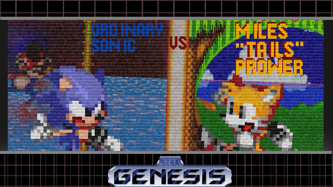 Screenshot of sonic.exe game on sega genesis