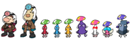 D-Side designs for Olimar, Louie, and the Pikmin. Link