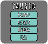 Pause menu