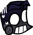 Fearsome danger icon