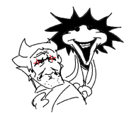 FakeBabyJokeArt.png (17 KB) Art of No More Innocence holding Daddy Dearest swaddled in cloth