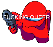 Placeholder portrait, stating "FUCKING QUEER"