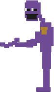 This sprite from FNAF 2 seems to be the basis for his left (and possibly right) pose.