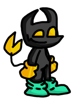 Pixilart - ink bendy indie cross fnf by blue-blue