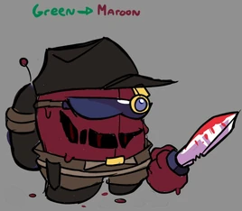 Maroon (D-Side Green)