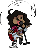 Static guitar alt up pose