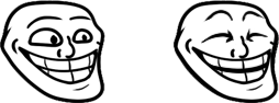 zalgo-is_all on X: i remember, when troll face was used only as the main  icon for internet trolls. now…seems like it's been adopted by the  creepypasta area. given the name….trollege. i only