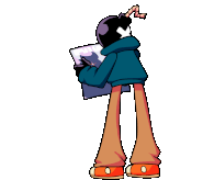 Tearing a poster before Dull Fuse.