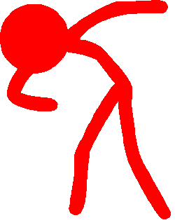 Red Stickman Pose Test 