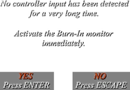 Burnin.png (101 KB) The warning that appears over the game prior to the song starting