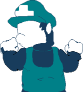 Static left miss pose