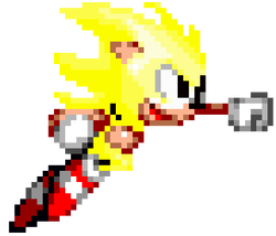 Super Sonic Sprite Gif, HD Png Download, png download, transparent png  image