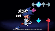 While this example shows two "different" characters, Sonic and Fleetway Super Sonic, the player plays as both of them as if only one character is singing Phantasm. (In this case, two characters in one body.)