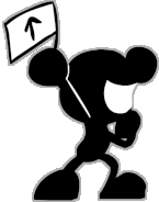 Mr. Game & Watch's Up Pose