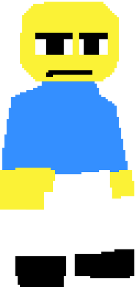 Man (Staring)