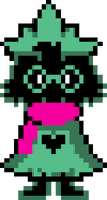 Ralsei as he appears in Deltarune