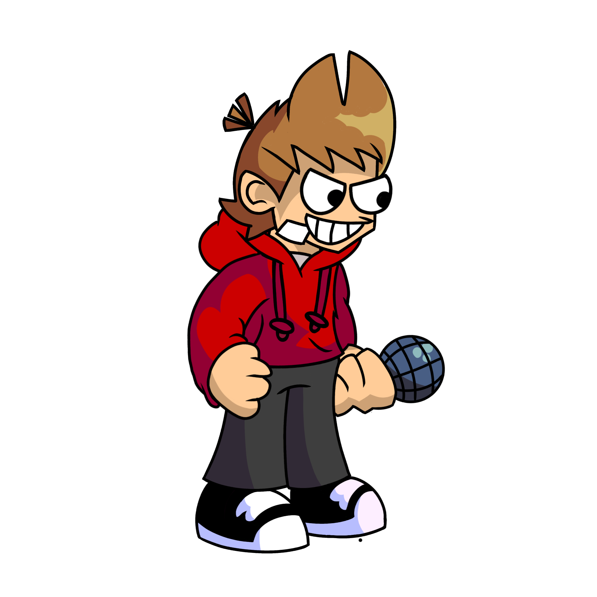 Download Tord From Eddsworld Wearing Red Hoody Wallpaper