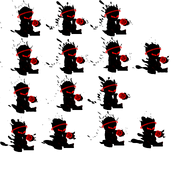 Left pose sprite sheet