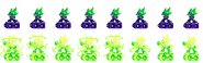 Sprite sheet of Neon maxing out his resonance in the TRANSGRESSION-F cutscene