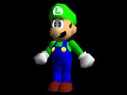 Luigi's scrapped appearance in Mario 64, found years later.