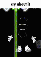 Whoever this is (most likely Tails.JPEG) going off, captioned "Cry about it". According to Delta, this was both technically a preview and not a preview as well.