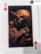 Alice's corpse (as seen on an official Friday the 13th playing card)