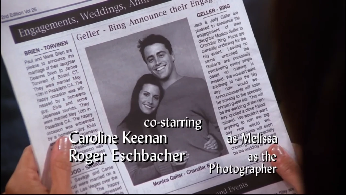 The One With The Engagement Picture | Friends Central | Fandom, image size:1365x769