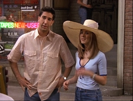 Ross and Rachel Outside Central Perk