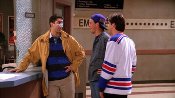 Ross got injured in The One With George Stephanopoulos