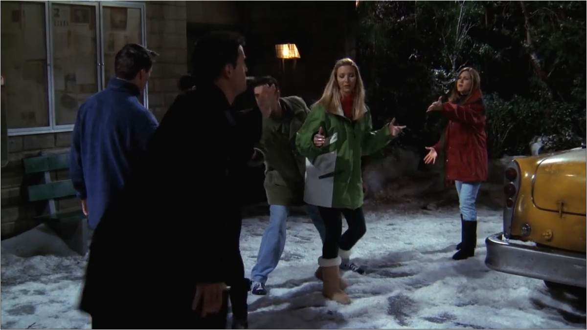 Rachel Green fashion, Season 2, episode 17.