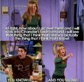 Friends-Joey & Rachel he finds out that she knows