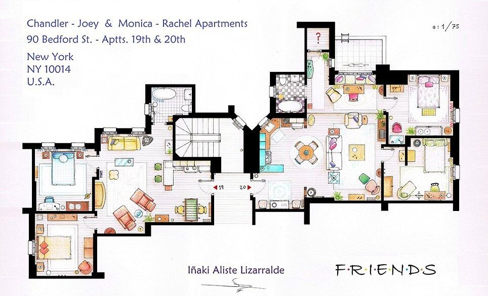 Monica's apartment from friends - Projeto Online Gratis