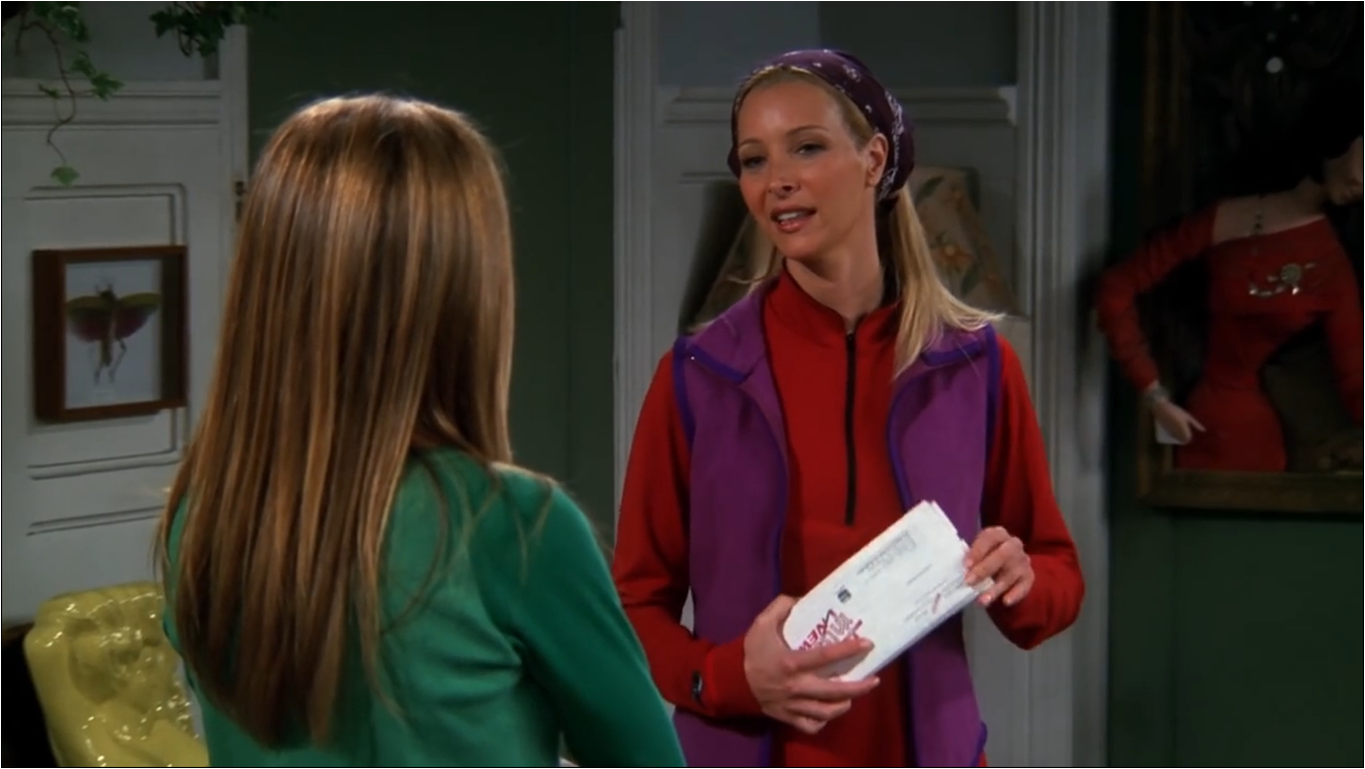 The blazer red worn by Phoebe Buffay (Lisa Kudrow) in Friends (Season 10  Episode 7)