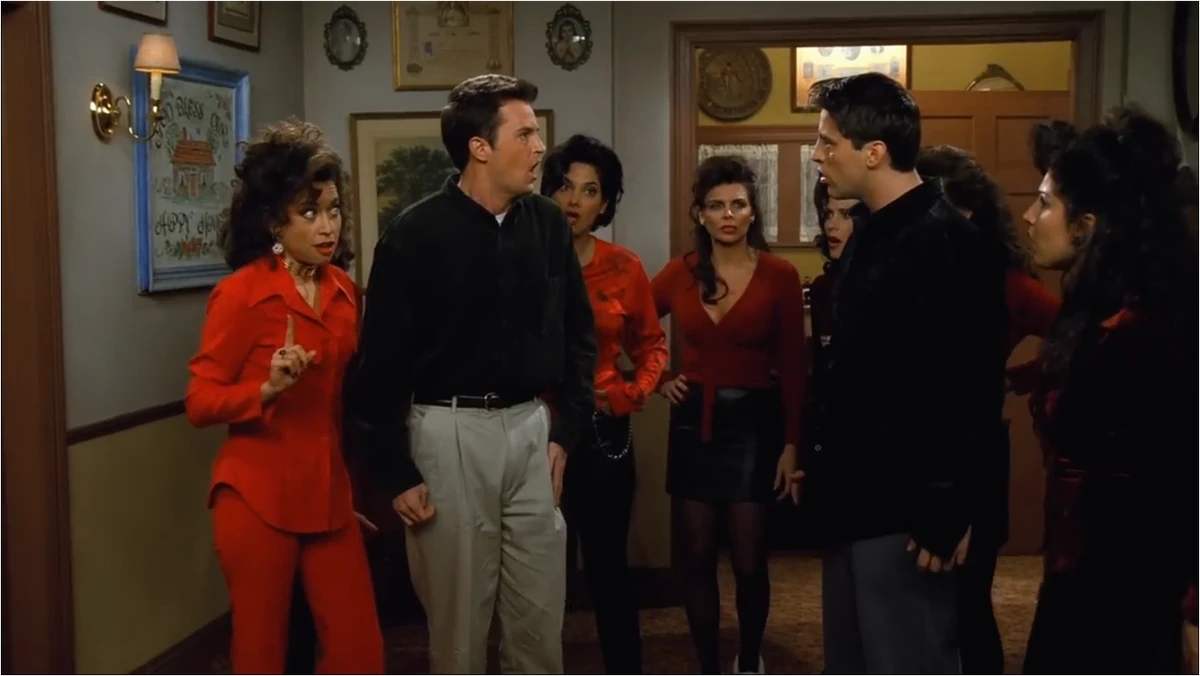 The One Where Chandler Can't Remember Which Sister Friends Central