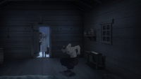 Frieren finds an elf doing squats in the cabin EP11
