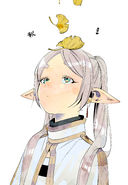 Frieren with ginkgo illustration.