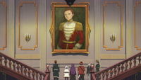 Lord Orden in front of his son's portrait with Frieren's Party EP15
