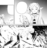 Frieren blinds the Venomous Apex Dragon CH61