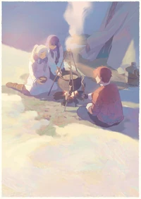 Episode 38 Ending Card illustration by Seiko Yoshioka
