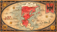 The world map during the Empire's reign, occurring during Flamme's era.